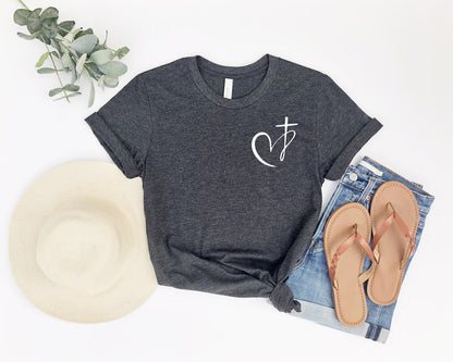 Faith Heart T Shirt FaithNY