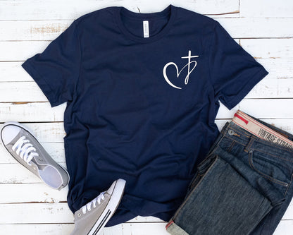 Faith Heart T Shirt FaithNY